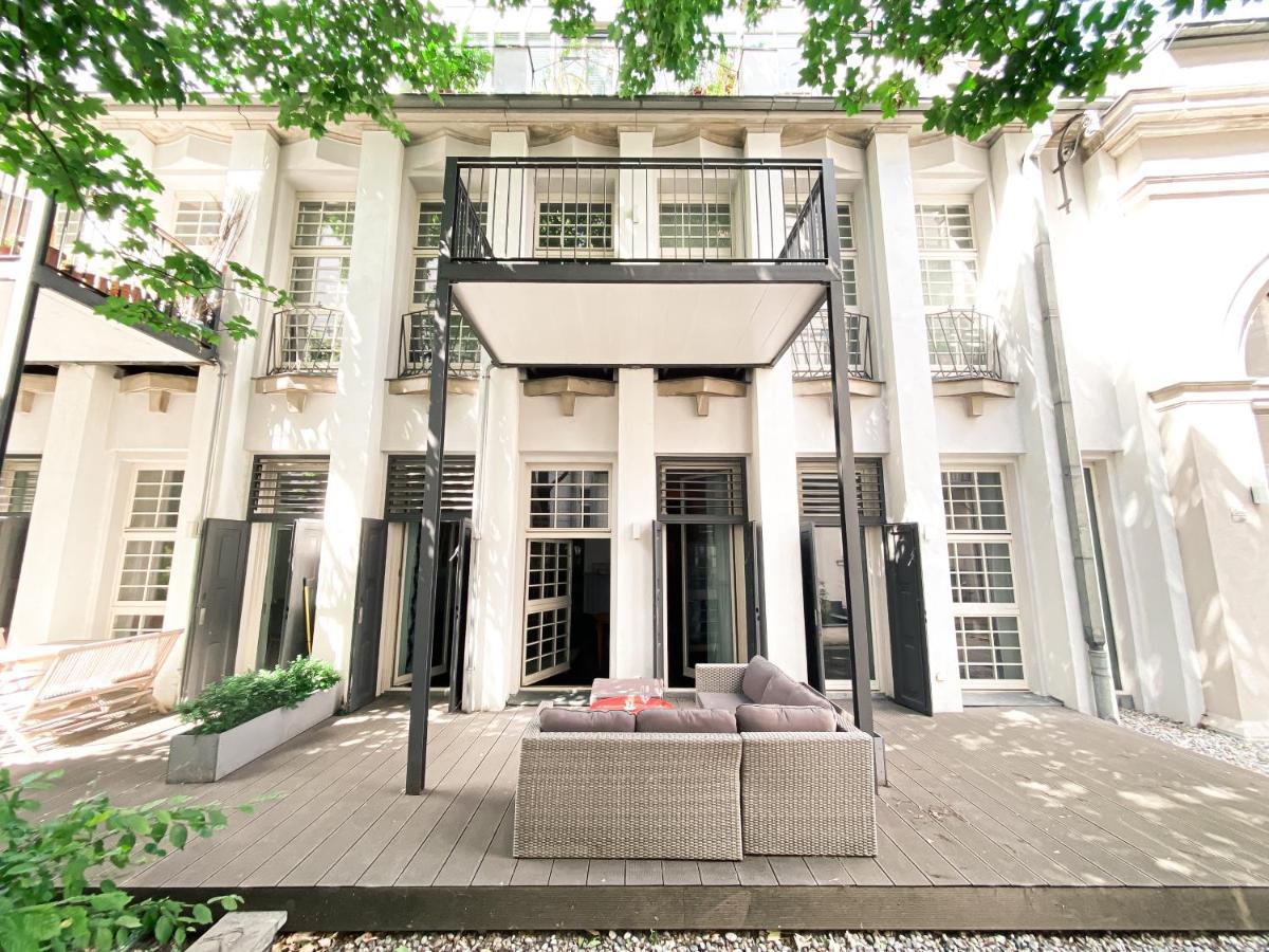 Designer Loft-Ferienwohnung Im Zentrum Mit Tiefgaragen-Parkplatz, Waschmaschine Und Privatterrasse Лейпциг Экстерьер фото